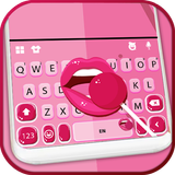 Thème de clavier Pink Lollipop icône