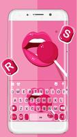 Thème de clavier Pink Lollipop Affiche