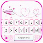 Fundo do Teclado Pink Love Doo ícone