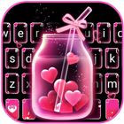 الكيبورد Pink Love Neon أيقونة