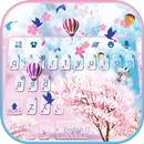 Thème de clavier Pink Love Sak APK