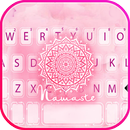 Тема для клавиатуры Pink Pastel Namaste APK