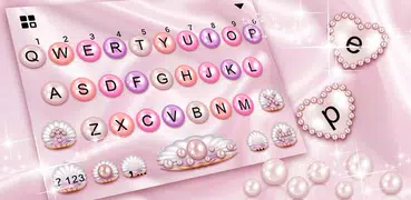 Pink Pearl Hearts キーボード