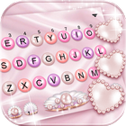 Pink Pearl Hearts Tema simgesi