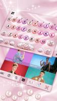 Pink Pearl Hearts कीबोर्ड स्क्रीनशॉट 3
