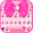Teclado Pink Pearls Bowtie APK