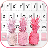 Фон клавиатуры Pink Pineapples иконка