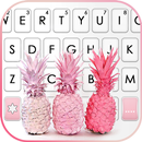 Fond de clavier Pink Pineapples APK