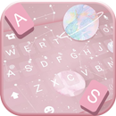 Tema Keyboard Pink Planets APK