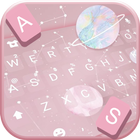 Thème de clavier Pink Planets icône