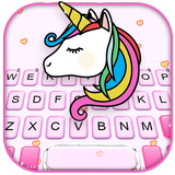Fond de clavier Pink Rainbow U icône