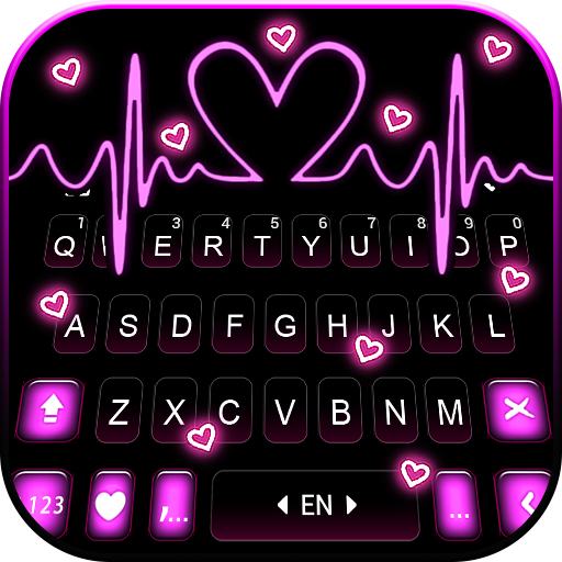Teclado Pink RGB Heart