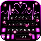 Teclado Pink RGB Heart ícone