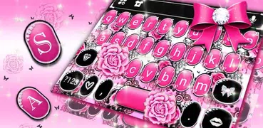 Pink Rose Bow キーボード