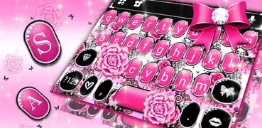 Teclado Pink Rose Bow