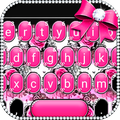 Pink Rose Bow Keyboard Theme