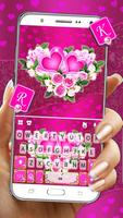Theme Pink Rose Flower poster