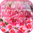 Novo tema de teclado Pink Rose APK