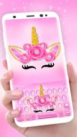 Tema Keyboard Pink Rose New Un Cartaz