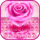 Pink Rose Keyboard Theme APK