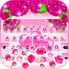 Скачать Фон клавиатуры Pink Roses Grav APK