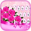 Pink Roses Love Keyboard Theme