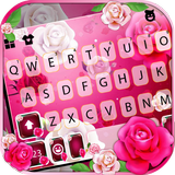 Pink Roses 1 Fondo de teclado icono