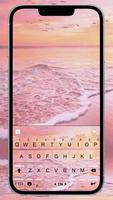 Teclado Pink Sunset Beach Cartaz