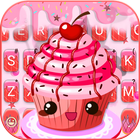 Tema Keyboard Pink Sweetie Cup ícone