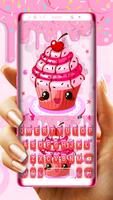 Tema Keyboard Pink Sweetie Cup Cartaz
