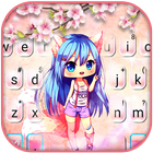 Тема для клавиатуры Pink Sakur иконка