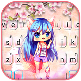 Тема для клавиатуры Pink Sakur иконка