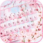 Teclado Pink Sakura Petals ícone