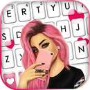 خلفية الكيبورد Pink Selfie Gir APK