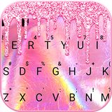 خلفية الكيبورد Pink Shiny Foil أيقونة
