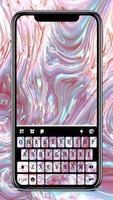Pink Shiny Slime Tastaturhintergrund Plakat