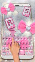 Glitter Pink Bow Keyboard اسکرین شاٹ 2