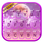 Thème de clavier Pink Sky Moon icône