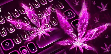 Pink Smokey Weed Keyboard Them