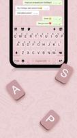 Tło klawiatury Pink SMS screenshot 1