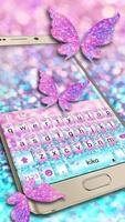 الكيبورد Butterfly Sparkle الملصق