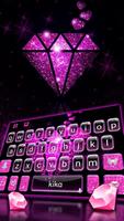ثيم لوحة المفاتيح Pink Sparkle الملصق