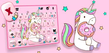 Pink Unicorn Donut 主題鍵盤