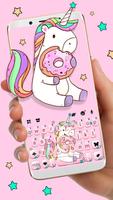 Pink Unicorn Donut 포스터