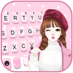 Pink Wink Girl Tastatur-Thema