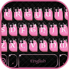 Thème de clavier Pink Black icône