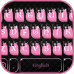 Pink Black Keyboard Theme
