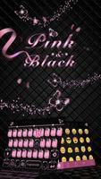 Thème de clavier Pink Black Affiche