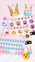 Bàn phím Pink Cute Princess ảnh chụp màn hình 1