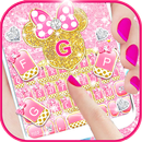 Pink Gold Minny 키보드 백그라운드 APK